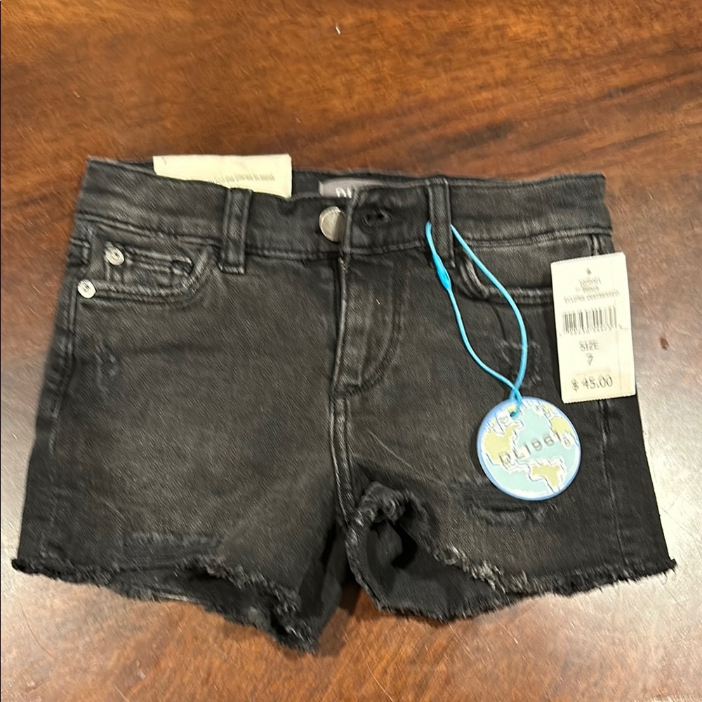 DL1961 Girls' Lucy Distressed Denim Shorts